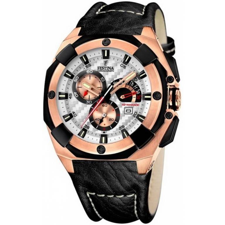 Reloj F16357-1 LEATHER BLACK & ROSE GOLD en la Tienda Online de FESTINA