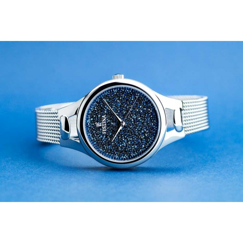 Reloj Festina F20338/3 sra.acero esfera azul (Swarovski®)